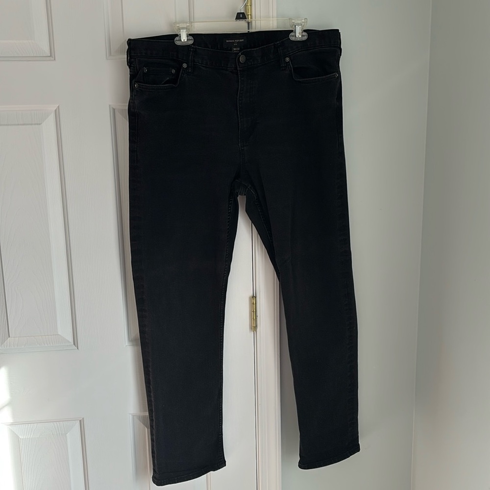 Banana republic black stretch jeans 38x32